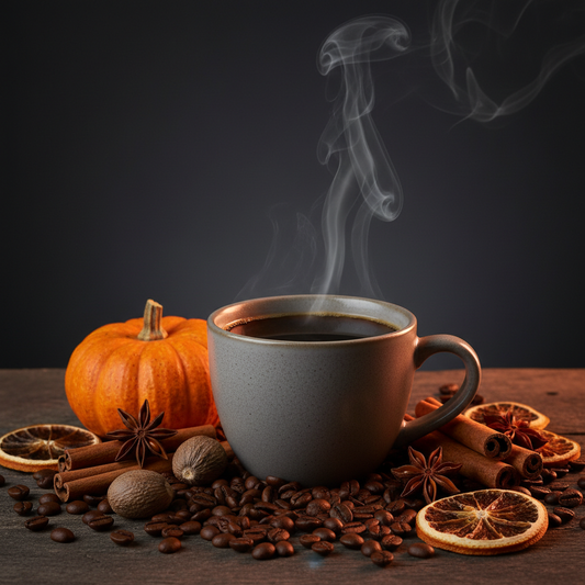 Pumpkin Spice coffee lifestyle photo