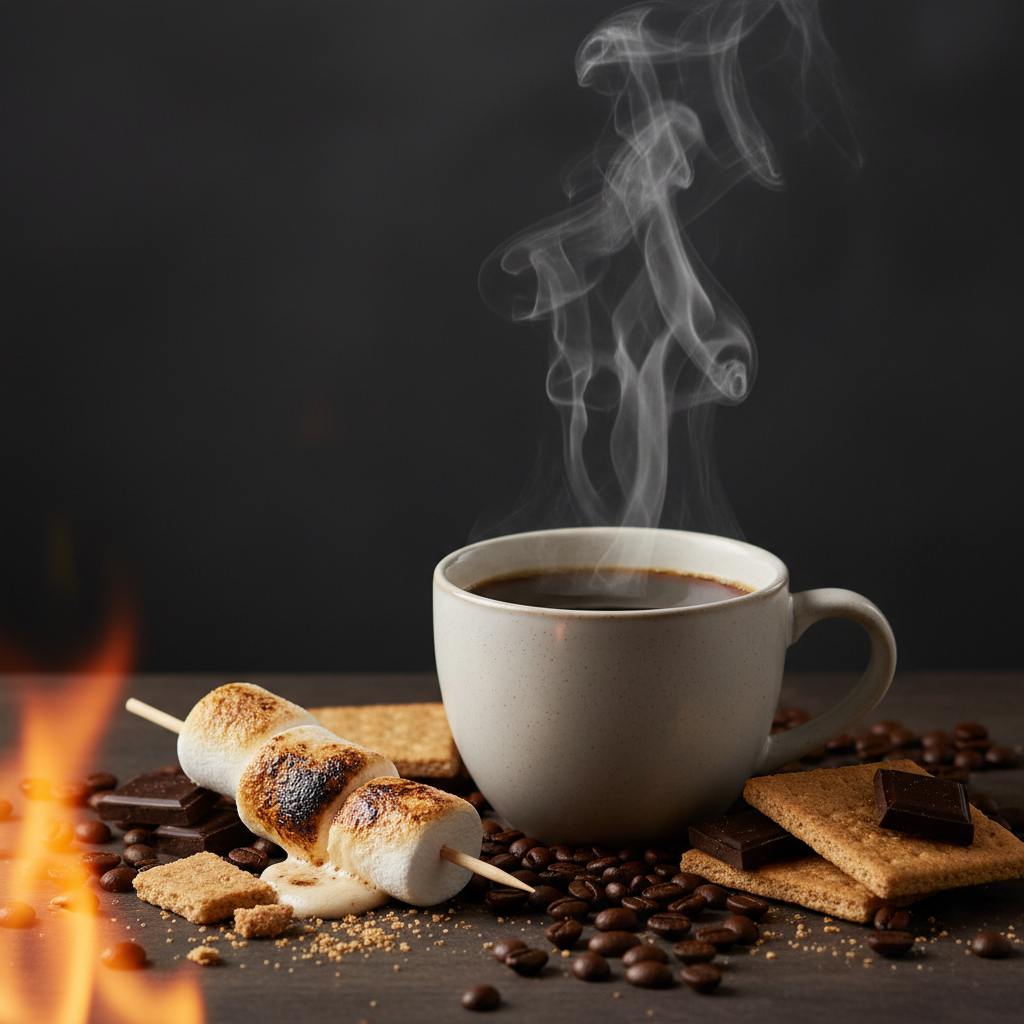 S'mores coffee lifestyle photo
