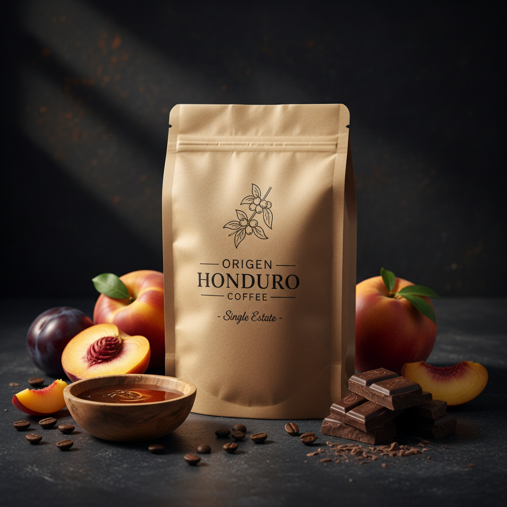 Honduras single-origin coffee tasting notes - milk chocolate, honey, stone fruit