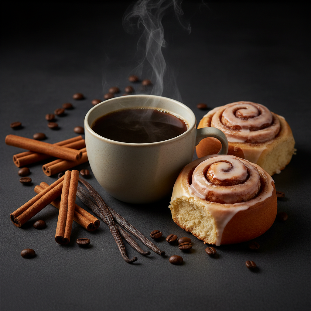 Cinnabun coffee lifestyle photo