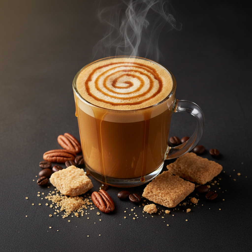 Pecan Pie coffee lifestyle photo